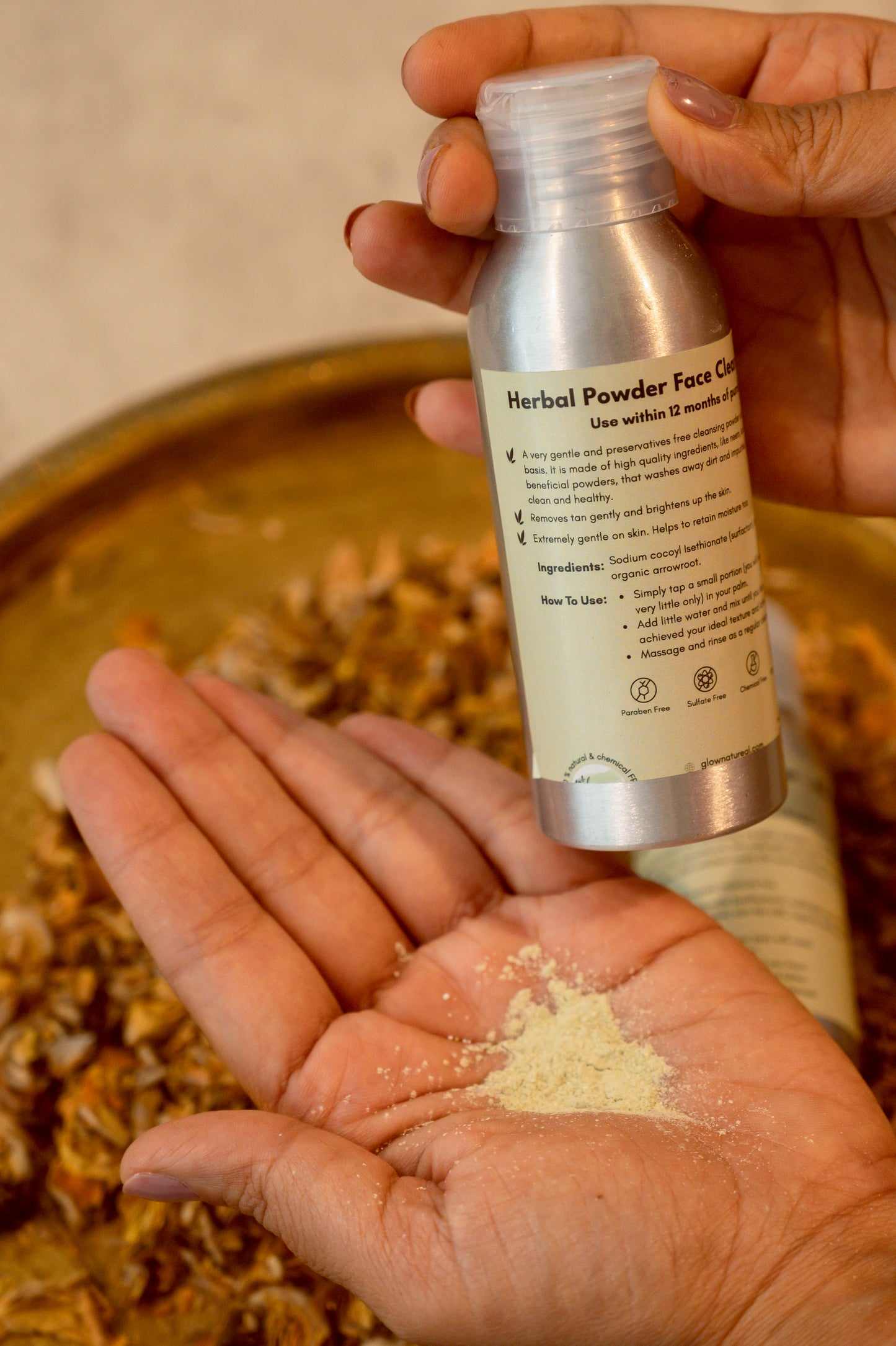 Herbal powder face cleanser (All skin types)