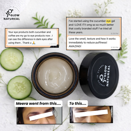 Cucumber under eye gel