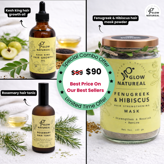 Ultimate Hair Growth Combo (Kesh King Hair Oil + Fenugreek & Hibiscus Hair Mask + Rosemary Hair Tonic) - 8