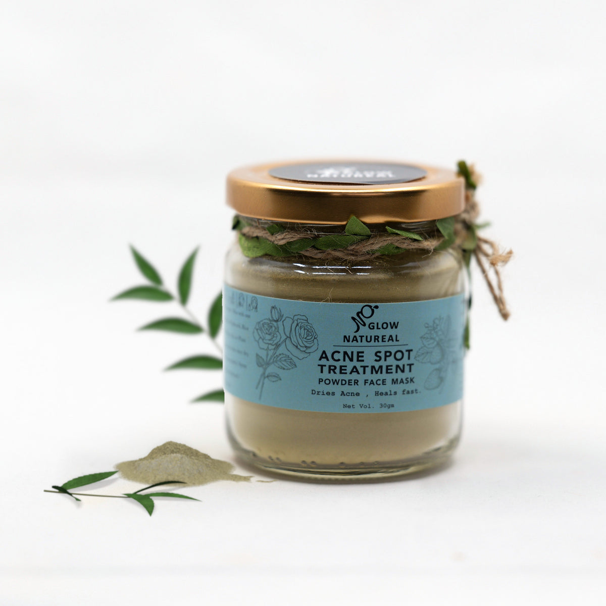 Acne spot treatment powder