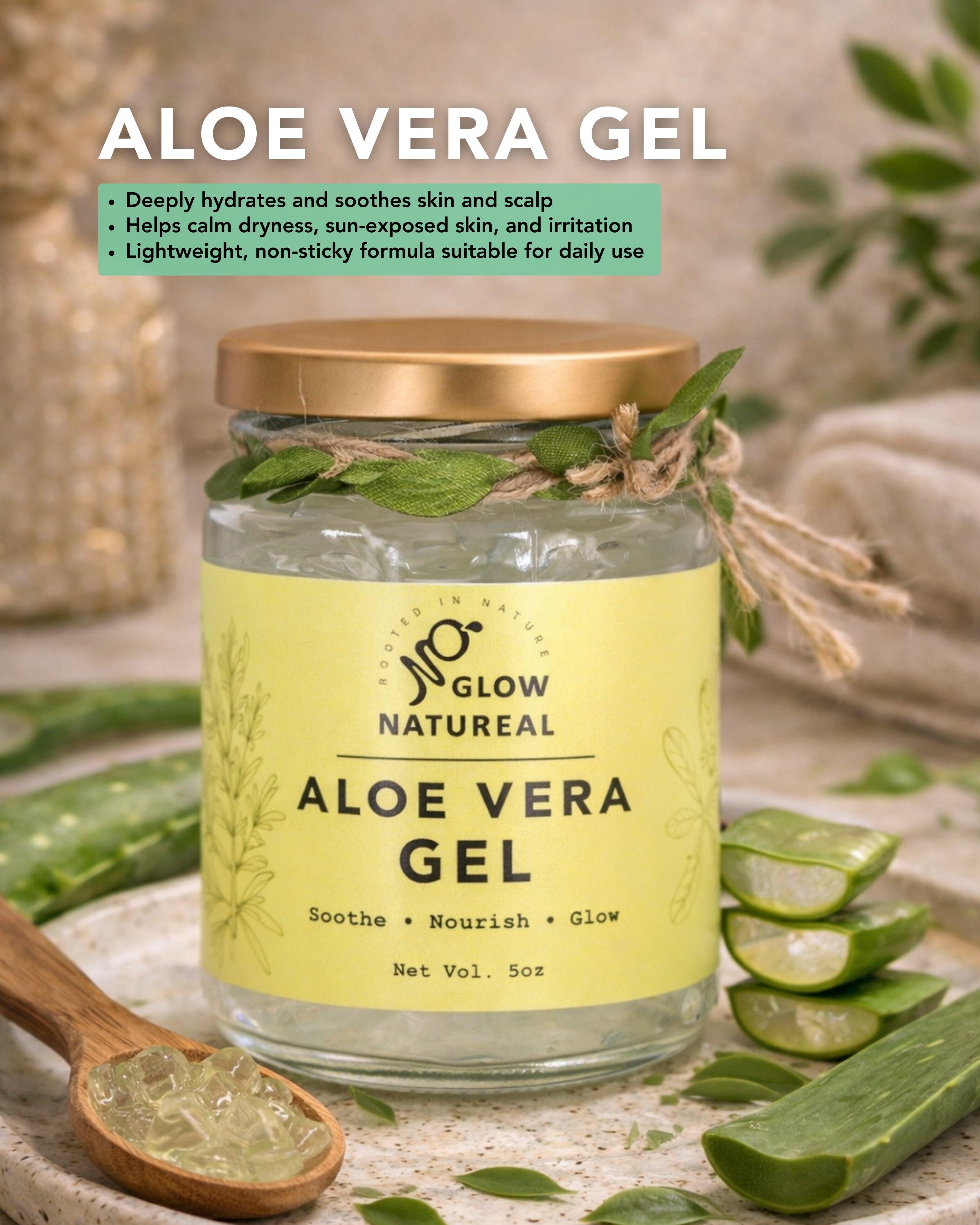 Aloe Vera gel – GlowNatureal