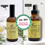 Rosemary Duo - Rosemary Hair Tonic + Rosemary & Blackseed hair nourishing oil - 10