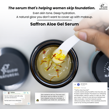 Saffron aloe gel serum
