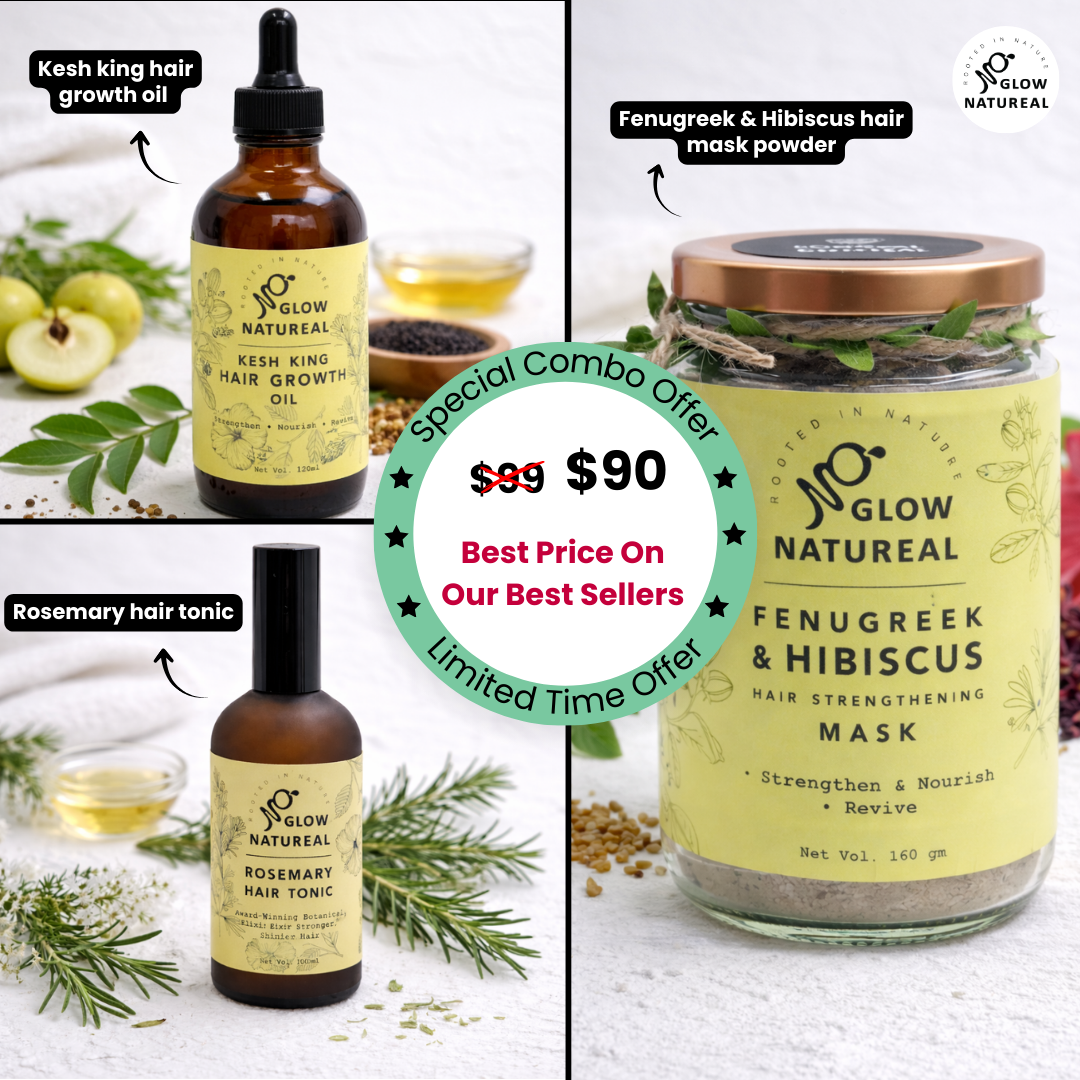 Ultimate Hair Growth Combo (Kesh King Hair Oil + Fenugreek & Hibiscus Hair Mask + Rosemary Hair Tonic) - 8