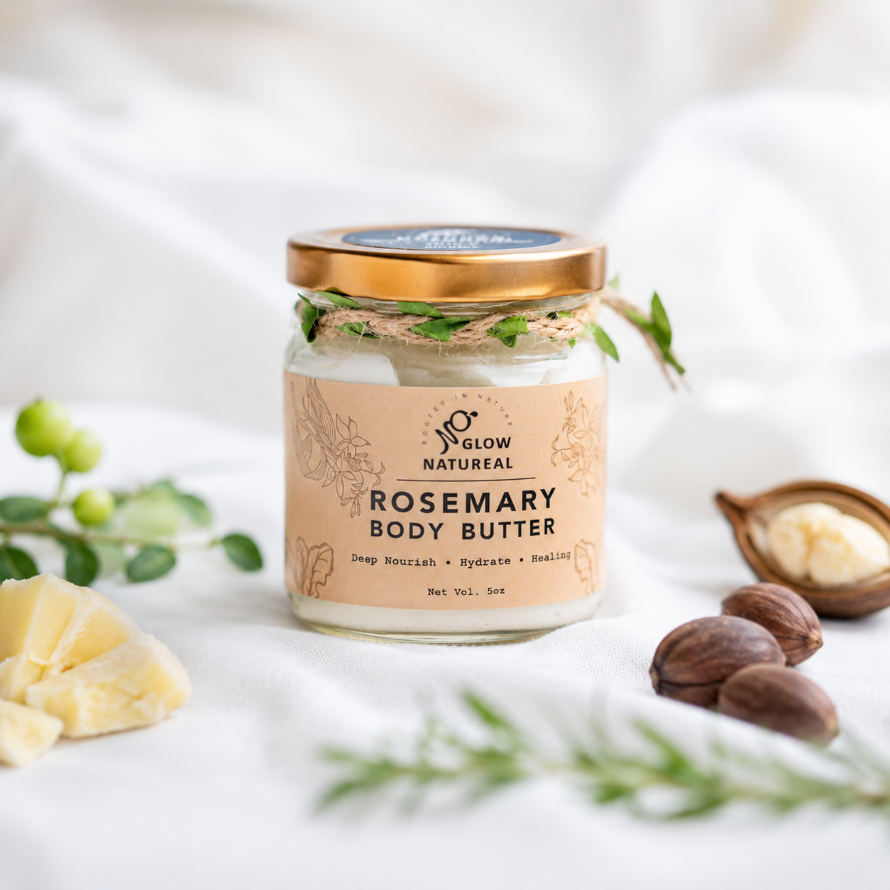 Rosemary body butter