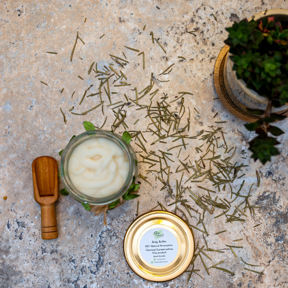 Rosemary body butter