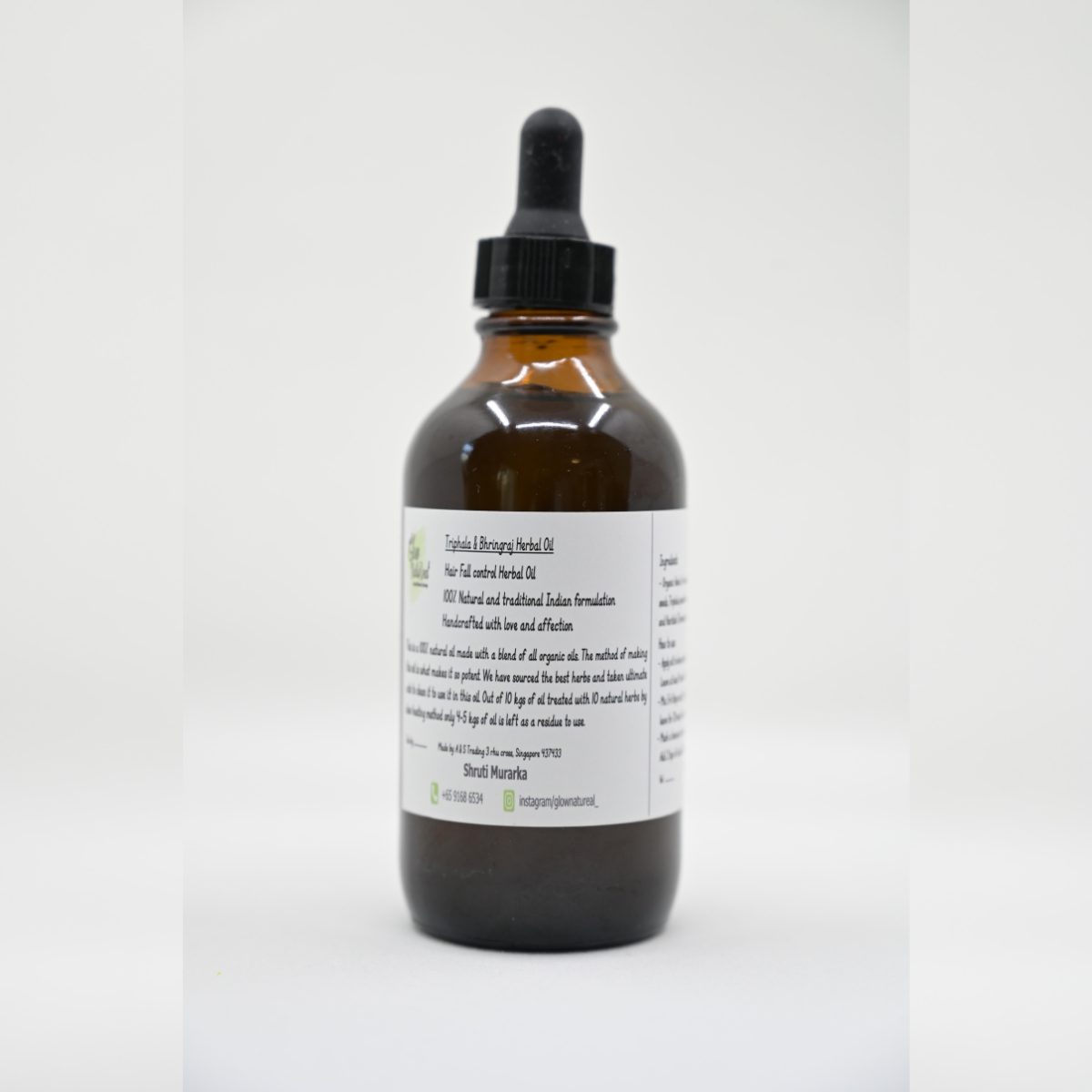 Triphala and Bhringraj hair fall control oil